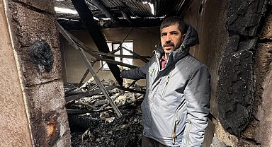 Yüksekova'da çıkan yangında bir ev kullanılamaz hale geldi