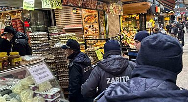 Zonguldak'ta zabıtadan 'kaldırım işgali' denetimi