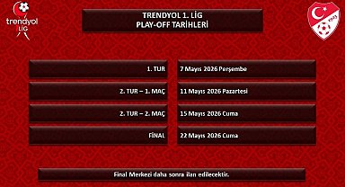 1., 2. ve 3. Lig'de play-off tarihleri belli oldu