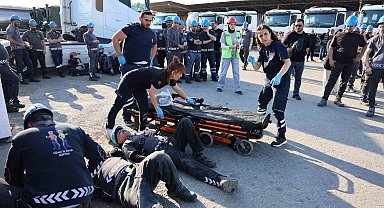 112 görevlileri tatbikatı gerçek zannetti