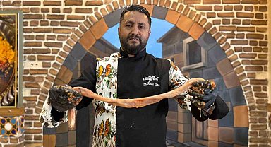 12 metrelik mumbar dolmasıyla Mardin mutfağına dikkat çektiler