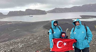 7 yaşındaki Pars, Güney Kutbu'nda Türk bayrağı açtı