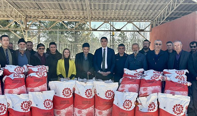 75 çiftçiye 3 bin dekarlık tohum desteği