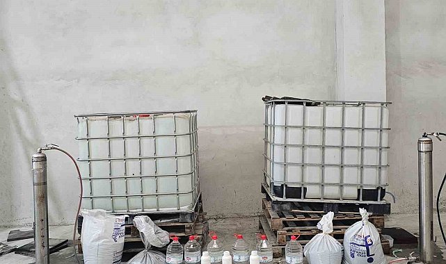Adana'da sahte alkol operasyonu: 1 ton etil alkol ele geçirildi