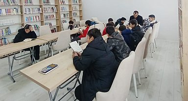 Ağaçören'de öğrenciler kütüphane ile buluştu