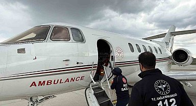 Ağrı'da tedavi gören prematüre bebek ambulans uçakla Elazığ'a sevk edildi