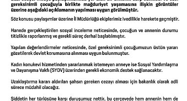Aile ve Sosyal Hizmetler Bakanlığı: "Özel gereksinimli çocuğumuzun devlet korumasına alınması uygun bulunmuştur"