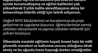 AK Partili Cıngı'dan KAYÜ yönetimi ve öğrencilerine Start-Up teşekkürü