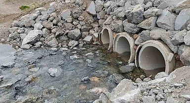 Akdağ Tabiat Parkı'nın çöken yolu tamir edildi