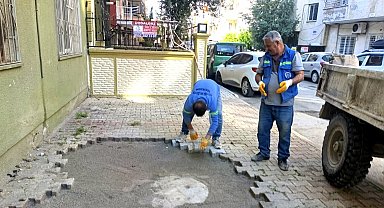 Akdeniz'de yol ve kaldırımlar yenileniyor