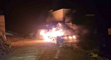 Alanya'da müstakil evde çıkan yangın korkuttu