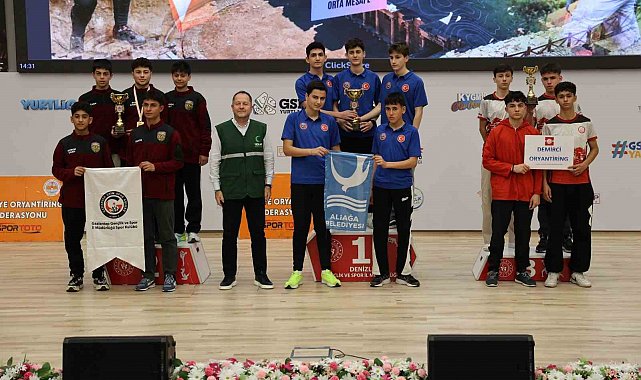 Aliağalı oryantiring sporcuları şampiyonadan 6 dereceyle döndü