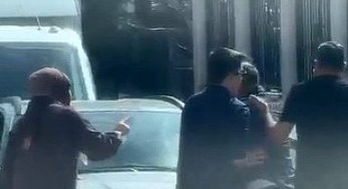 Ankara'da sürücüler arasındaki yol verme tartışması kamerada