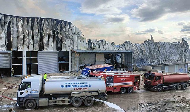 Ankara'daki mobilya deposu yangını kontrol altına alındı