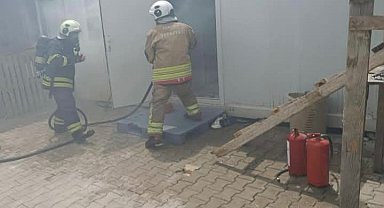 Antakya'da konteyner yangını