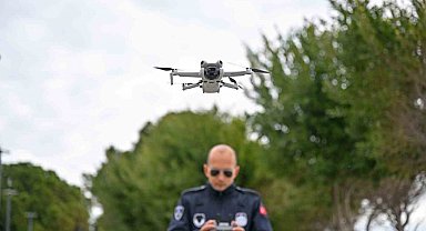 Antalya Büyükşehir zabıtasından dronla denetim