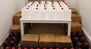 Antalya'da 550 litre kaçak etil alkol ele geçirildi