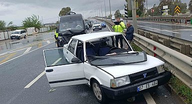 Antalya'da intihar teşebbüsü gibi kaza güvenlik kamerasında