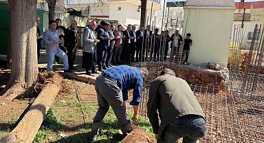 Araban'da depremde yıkılan Fıstıklıdağ Mahallesi Camisinin temeli atıldı