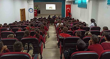 Aydıntepe'de öğrencilere trafik eğitimi verildi
