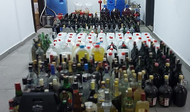 Ayvalık'ta kaçak içki ve uyuşturucudan 2 tutuklama