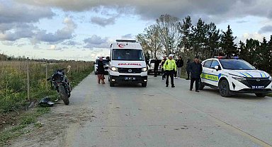 Bafra'da motosiklet kazası: 1 yaralı