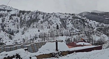 Bahar yerini kışa bıraktı: Erzincan Refahiye'de kar yağışı etkili oldu