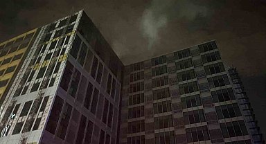 Bahçelievler'de inşaat halindeki 12 katlı binada yangın paniği