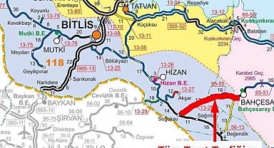 Bahçesaray-Hizan yolu geçici olarak ulaşıma kapatıldı
