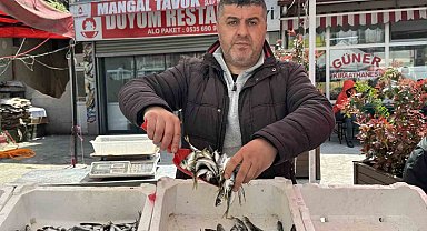 Balık tezgahlarında kıyı balıkçılığı mesaisi