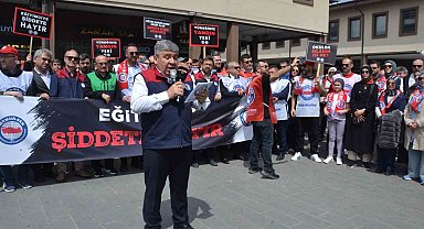 Balıkesir'de Eğitim-Bir-Sen'den Siverek saldırısına protesto