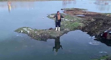 Baraj taştı, sular köye ulaştı, suya düşen buzağı kurtarılamadı