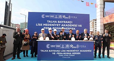 Başkan Altay, Talha Bayrakçı LİMA'nın iş başlangıcını yaparak, Bosna Hersek FERA'nın temelini attı