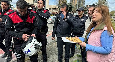 Batman polisine tatlı sürpriz