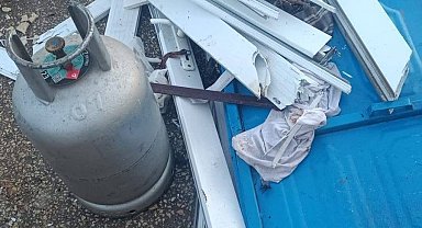 Batman'da gaz parlaması nedeniyle yaşlı kadın alevlerin arasında kaldı