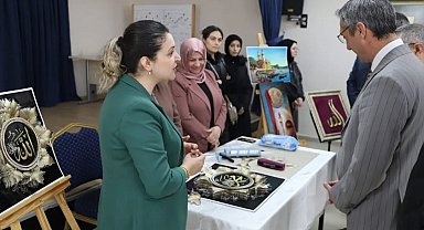 Bayburt'ta 'Sevginin Diliyle Değerlerimiz' sergisi açıldı