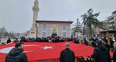 Bayburt'ta İsrail'in Filistin'e yönelik uygulamaları protesto edildi