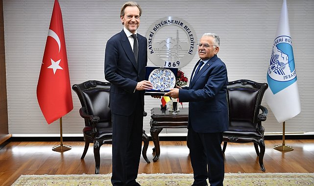 Belçika büyükelçini ağırlayan Büyükkılıç'tan AB vurgusu