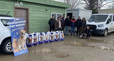 Beş yılda beş ilde 30 tonun üzerinde mama bağışı yapıldı