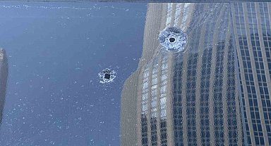 Beşiktaş'ta kurşun yağmurunda kalan servis araçları görüntülendi