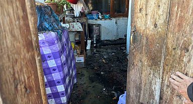 Bilecik'te kullanılmayan kömür kazanından yangın çıktı