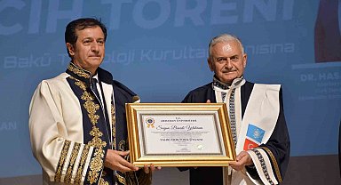 Binali Yıldırım'a fahri doktora ünvanı verildi