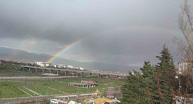 Bingöl'de gökkuşağı görsel şölen oluşturdu