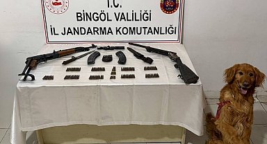 Bingöl'de silah ve mühimmat ele geçirildi