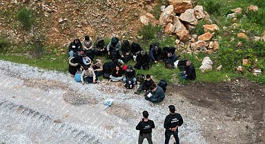 Bodrum'da 6'sı çocuk 21 düzensiz göçmen yakalandı