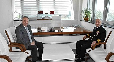 Boğaz ve Garnizon Komutanı Biçen'den, Gestaş Genel Müdürü Yürükçü'ye nezaket ziyareti