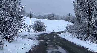 Bolu'da nisan ayında kar sürprizi