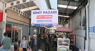 Bozdoğan'da Simit Pazarı Sokağı düzenleme çalışması tamamlandı