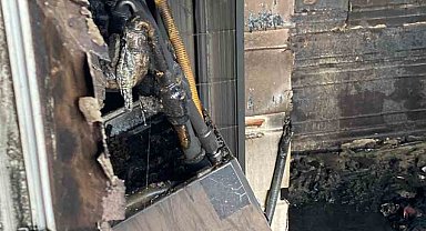 Burdur'da evin balkonunda çıkan yangın korkuttu