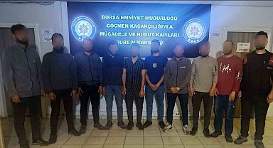 Bursa'da göçmen kaçakçılığına darbe
